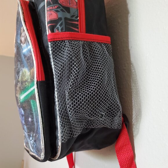 Star Wars Backpack Black Red Kids School - Picture 5 of 12